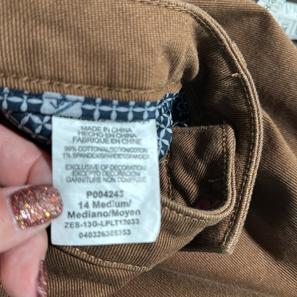 Platinum label brown denim, jeans, size 14 - Picture 5 of 5